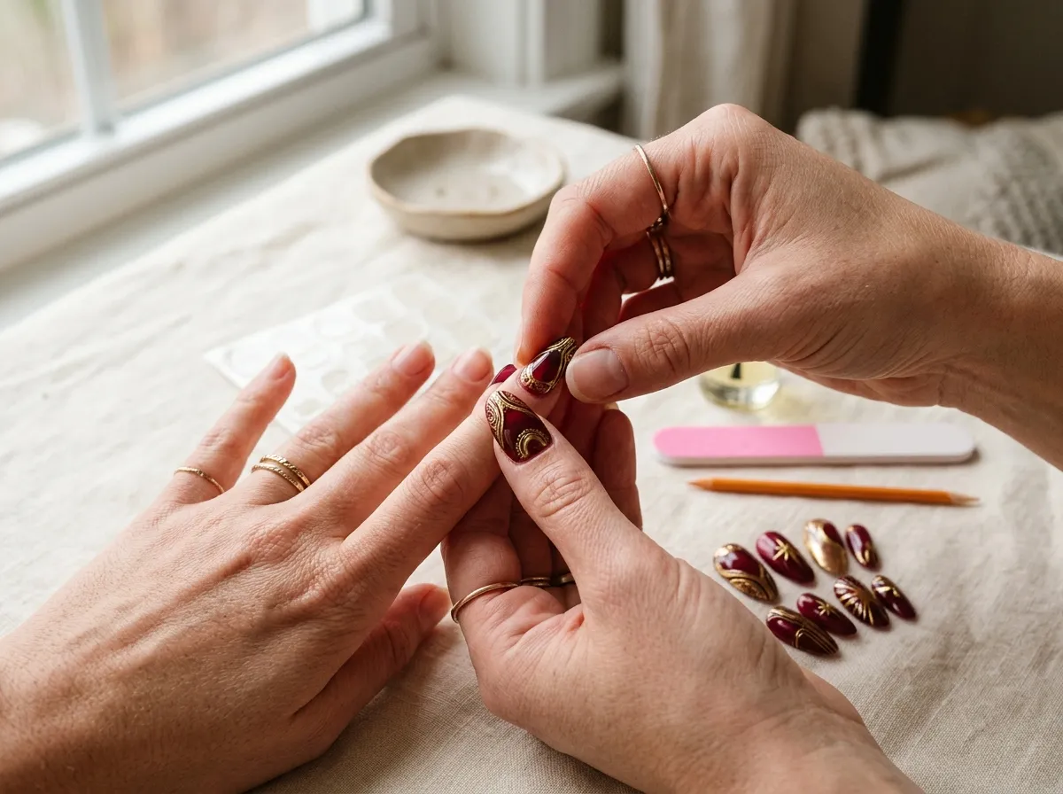 applying press-on nails guide