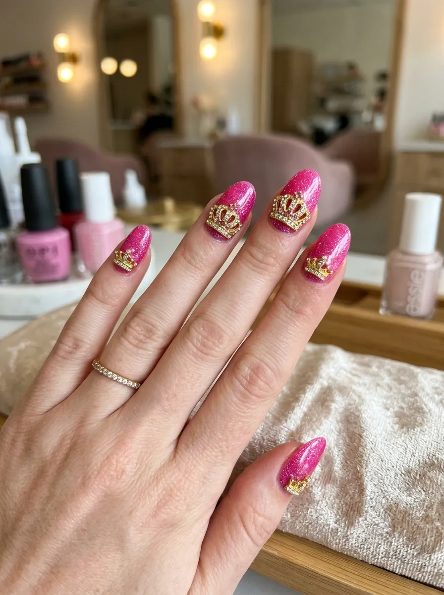 80s Checkered and Neon Nails