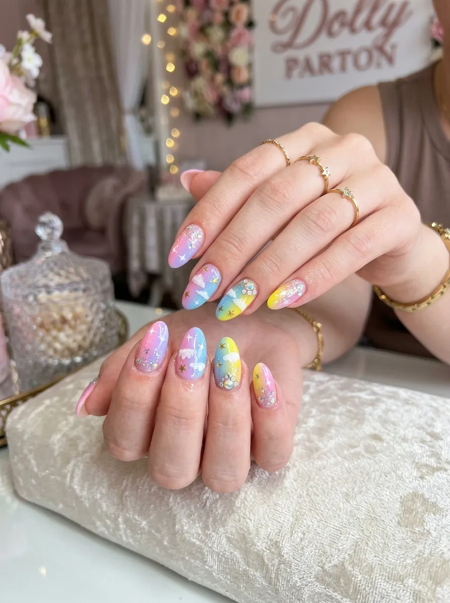 80s Lightning Bolt Nails