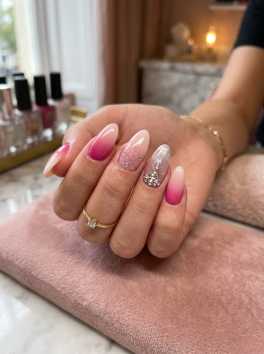 80s Neon Marble Nails