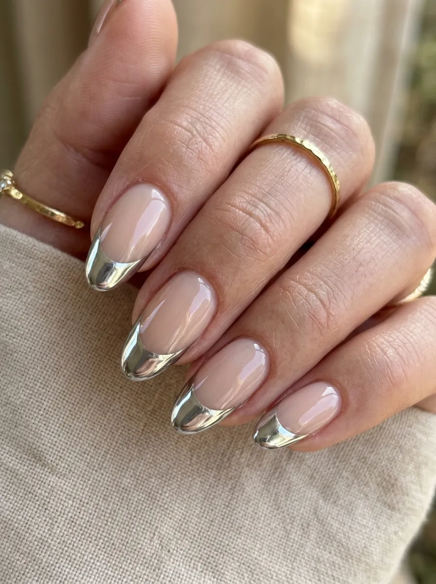 90s Chrome French Tips