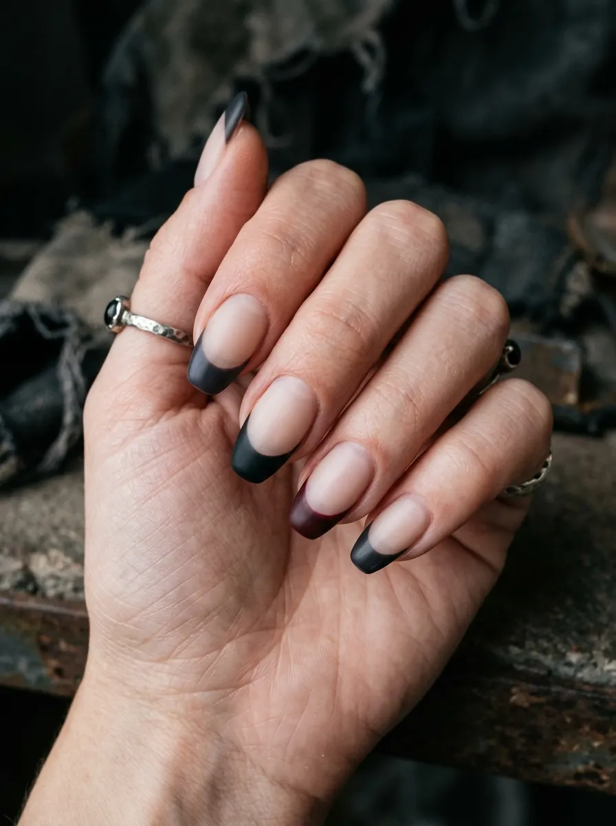 90s Grunge French Tips