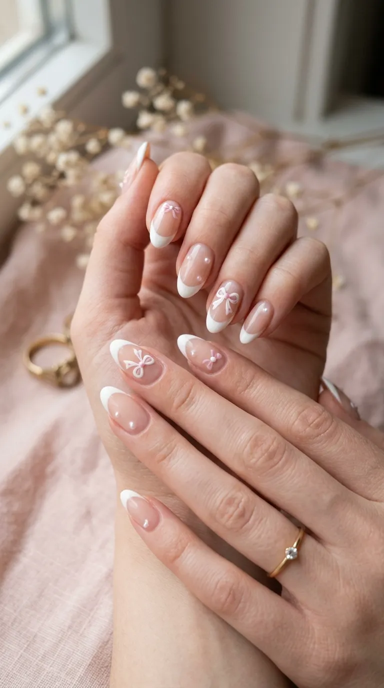 Aesthetic Bow Nail Art