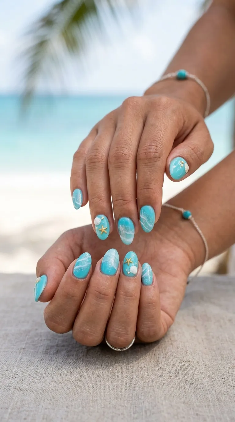 Aqua Beach Nails