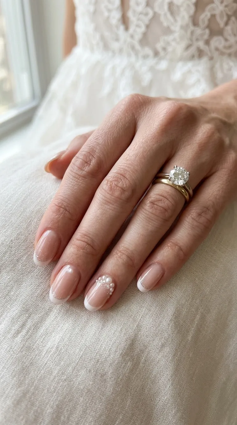 At Home Wedding Nail Art
