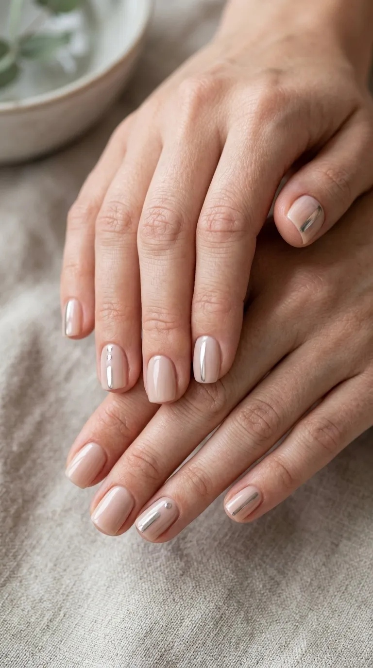 Basic Chrome Nail Art