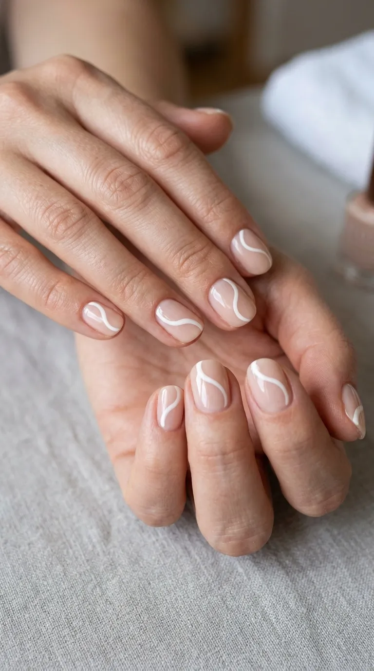 Basic Swirl Nail Art