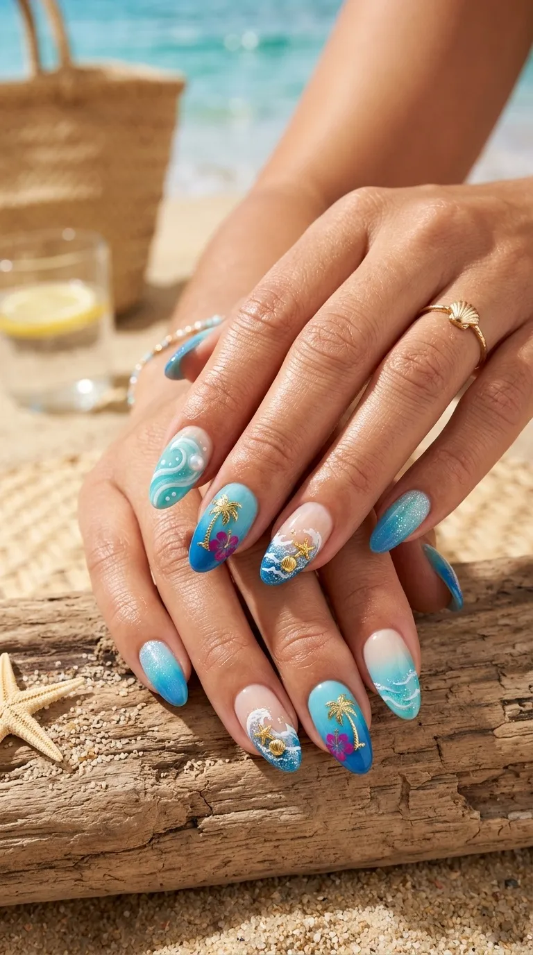 Beach Nail Art Ideas For Summer