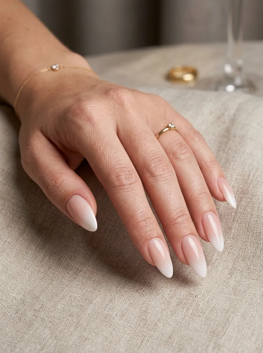 Black Ombre French Nails