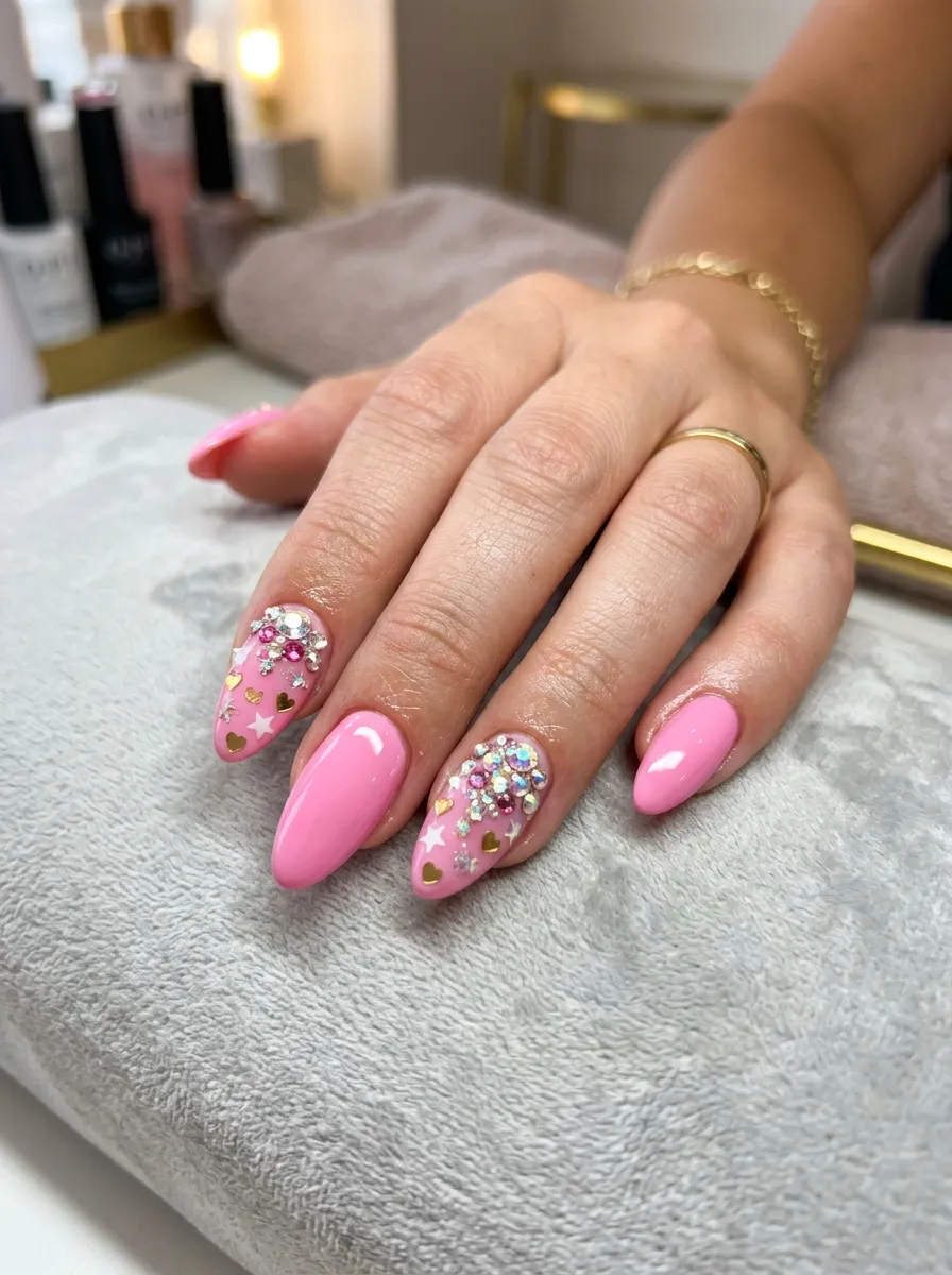 Bubblegum Pink Nail Art