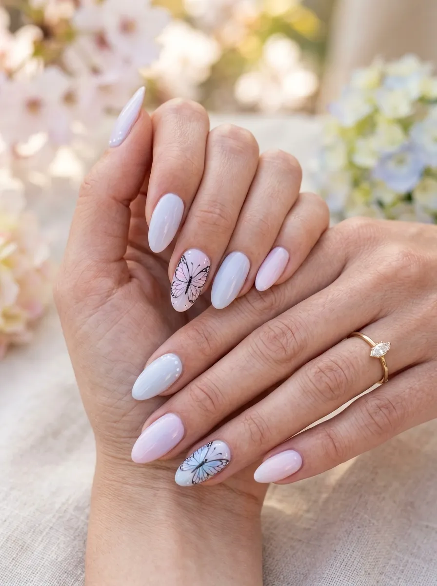 Butterfly April Nail Designs