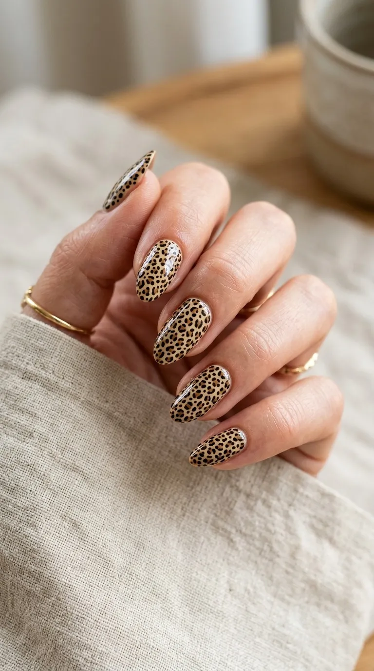 Cheetah Print Nails