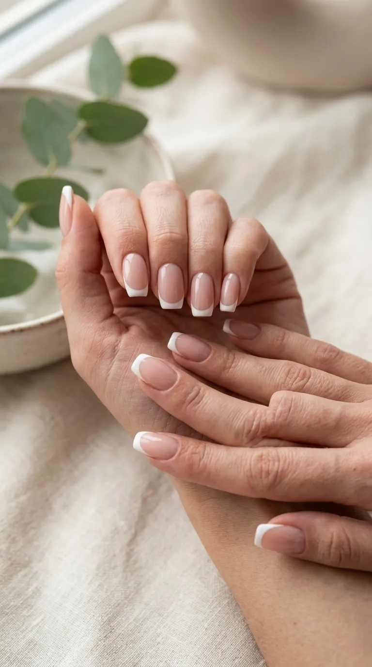 Classic French Tip Nails