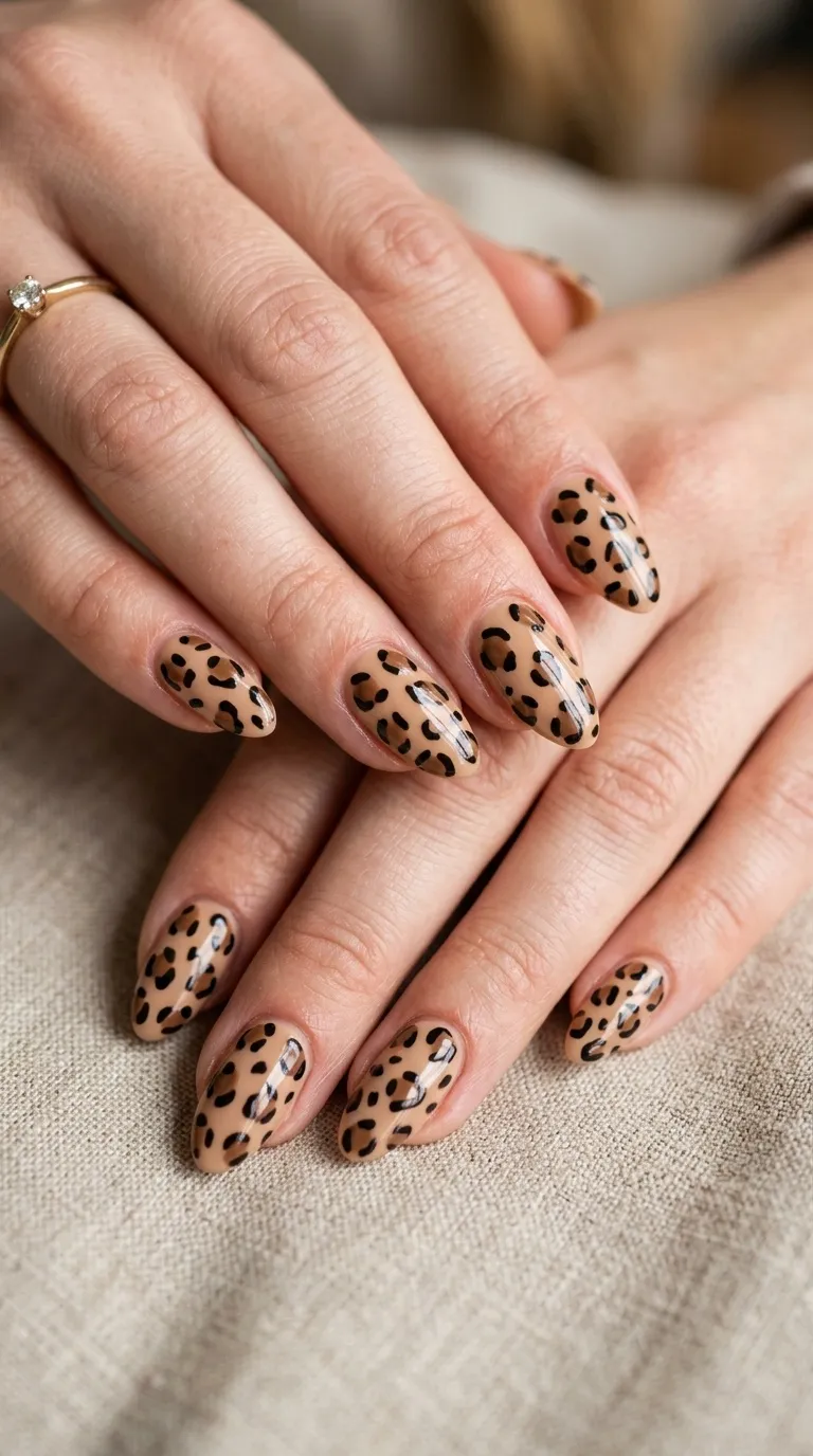 Classic Leopard Print Nails