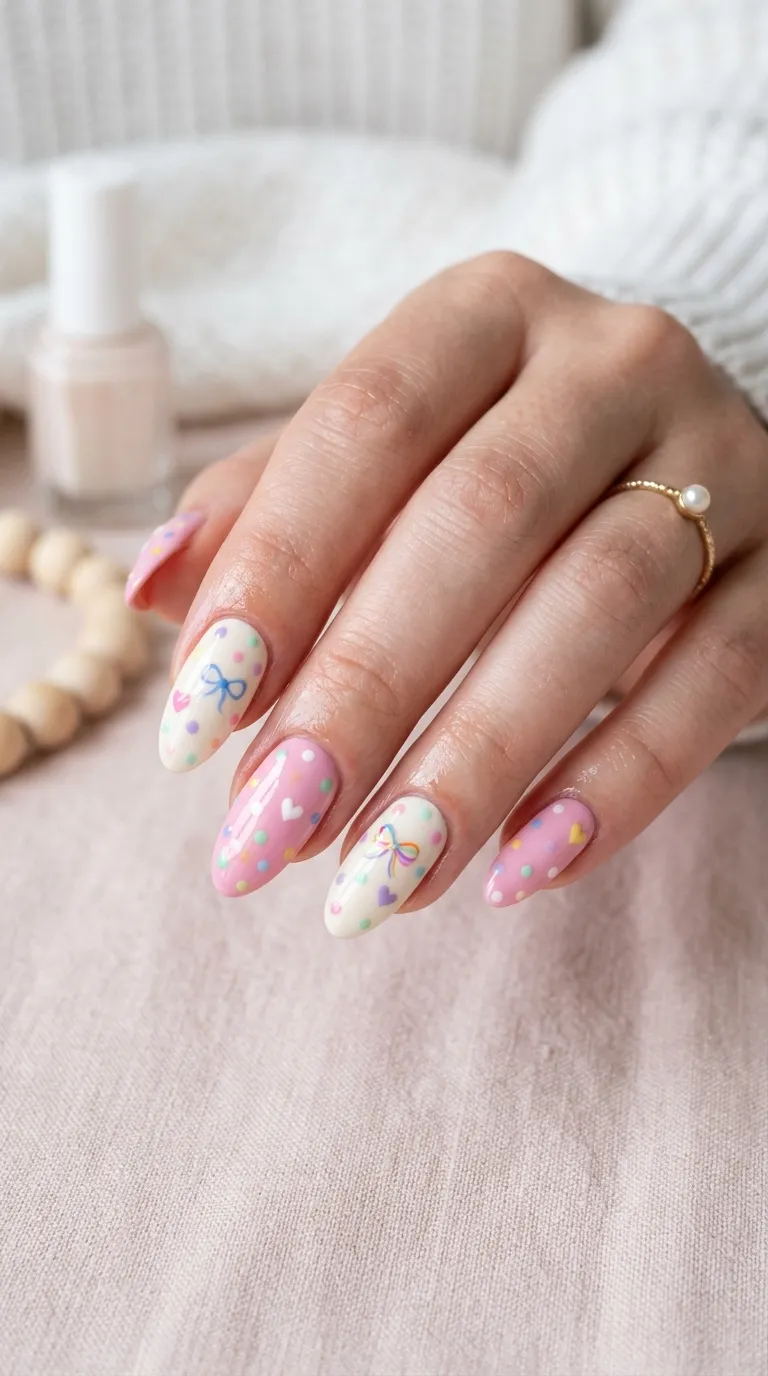 Cute Polka Dot Nail Designs