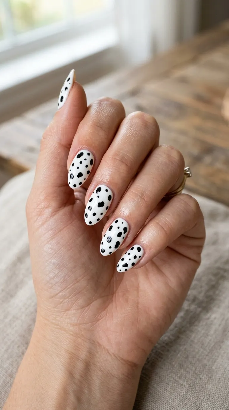Dalmatian Print Nails