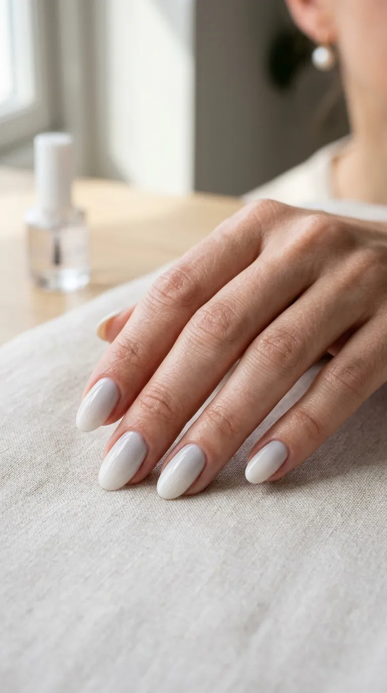 Dark Gray Ombre Nails