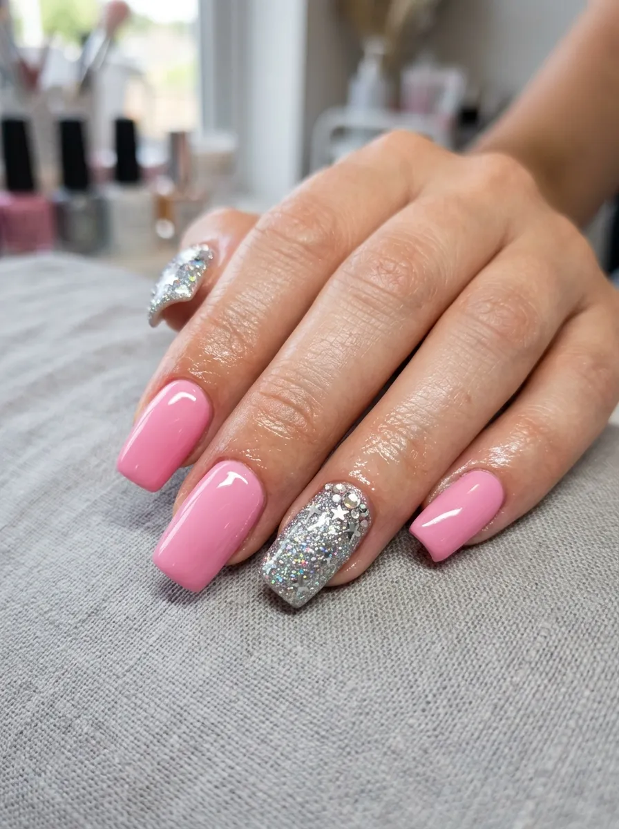 Dolly Parton Bow Nail Designs