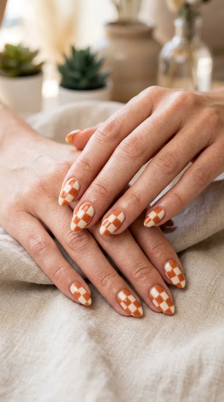 Easy Checkerboard Nails