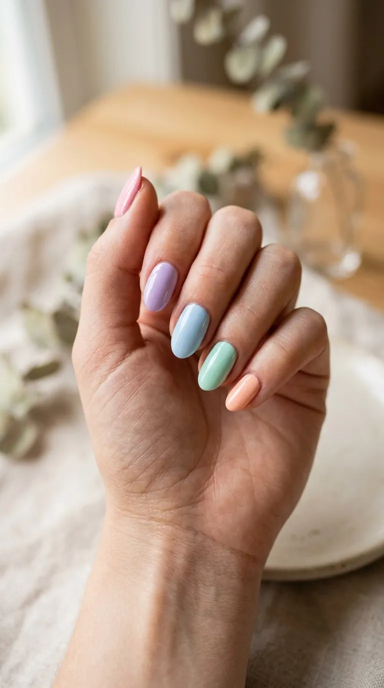 Easy Pastel Nail Art