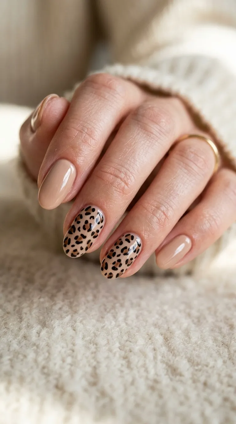 Elegant Animal Print Nail Art