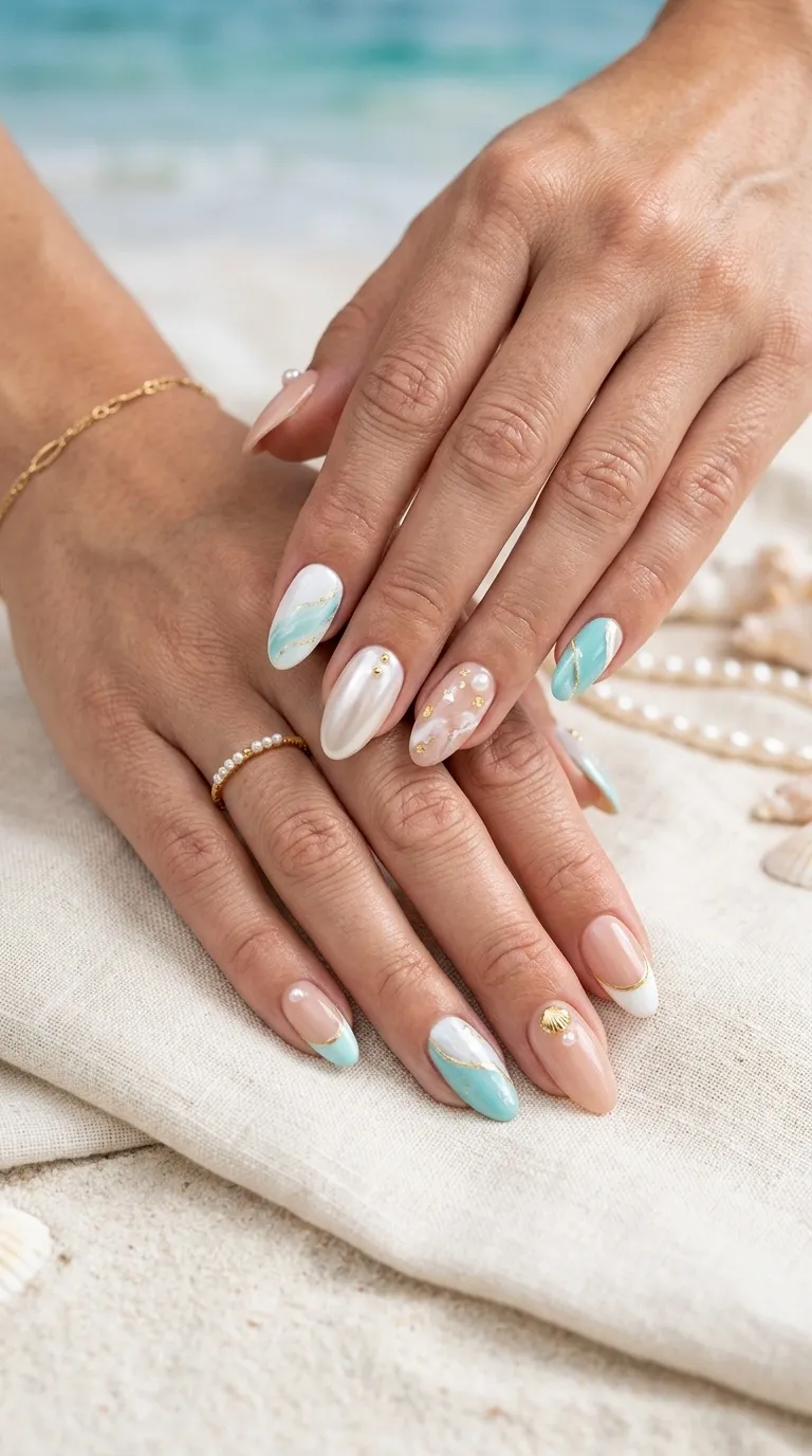 Elegant Beach Nail Designs
