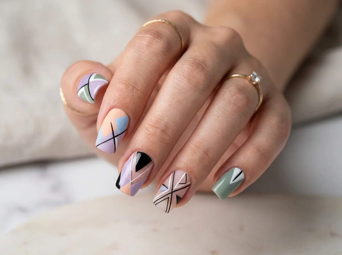 Geometric Nail Art Ideas