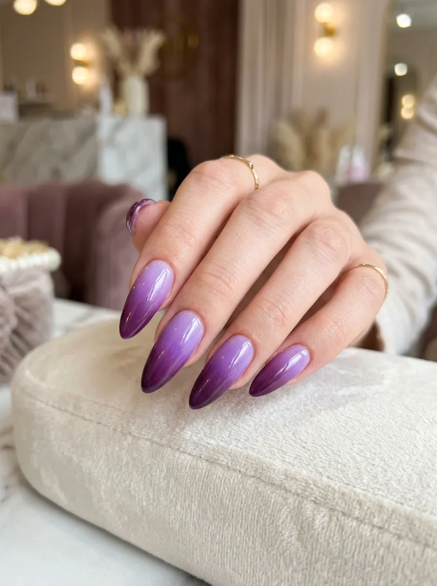 Green Ombre Nails