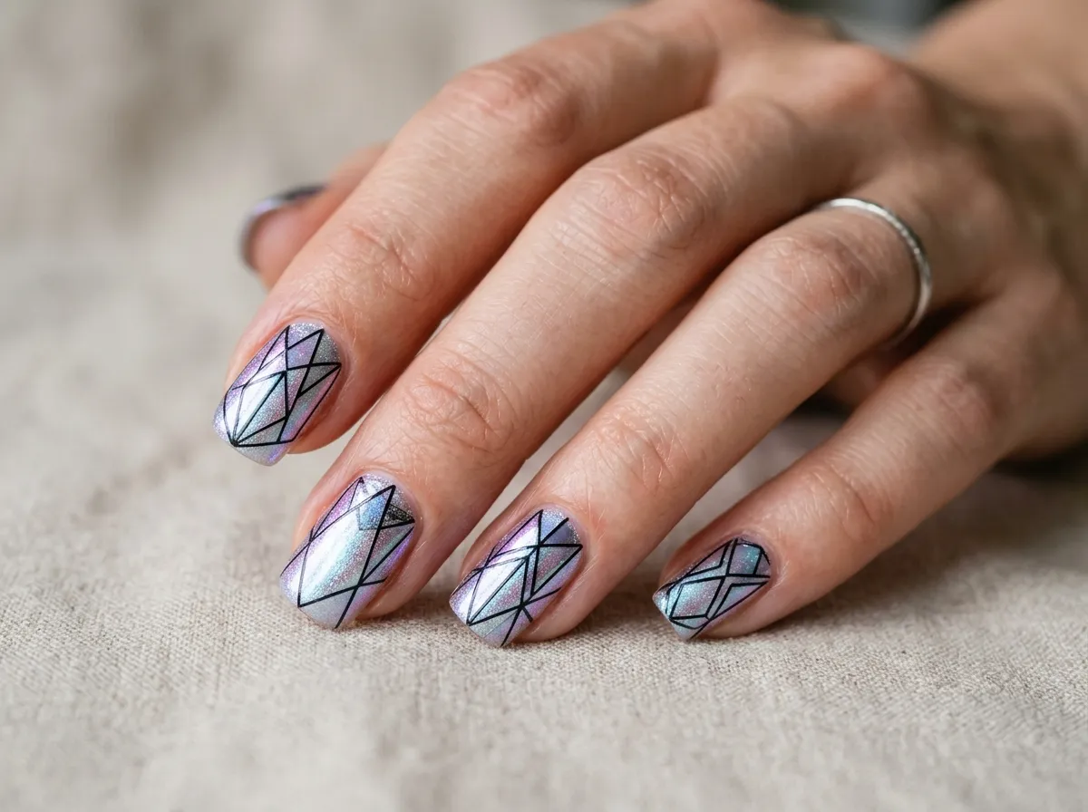 Iridescent Prism Lines