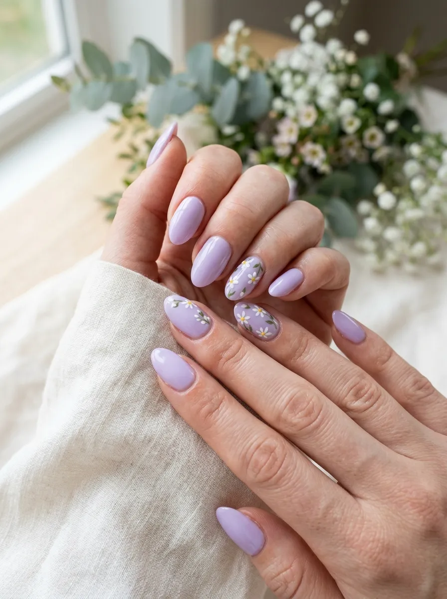 Lavender April Nails