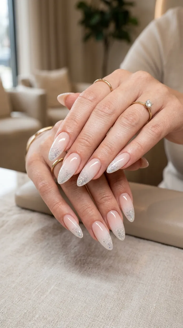 Matte Ombre French Nails
