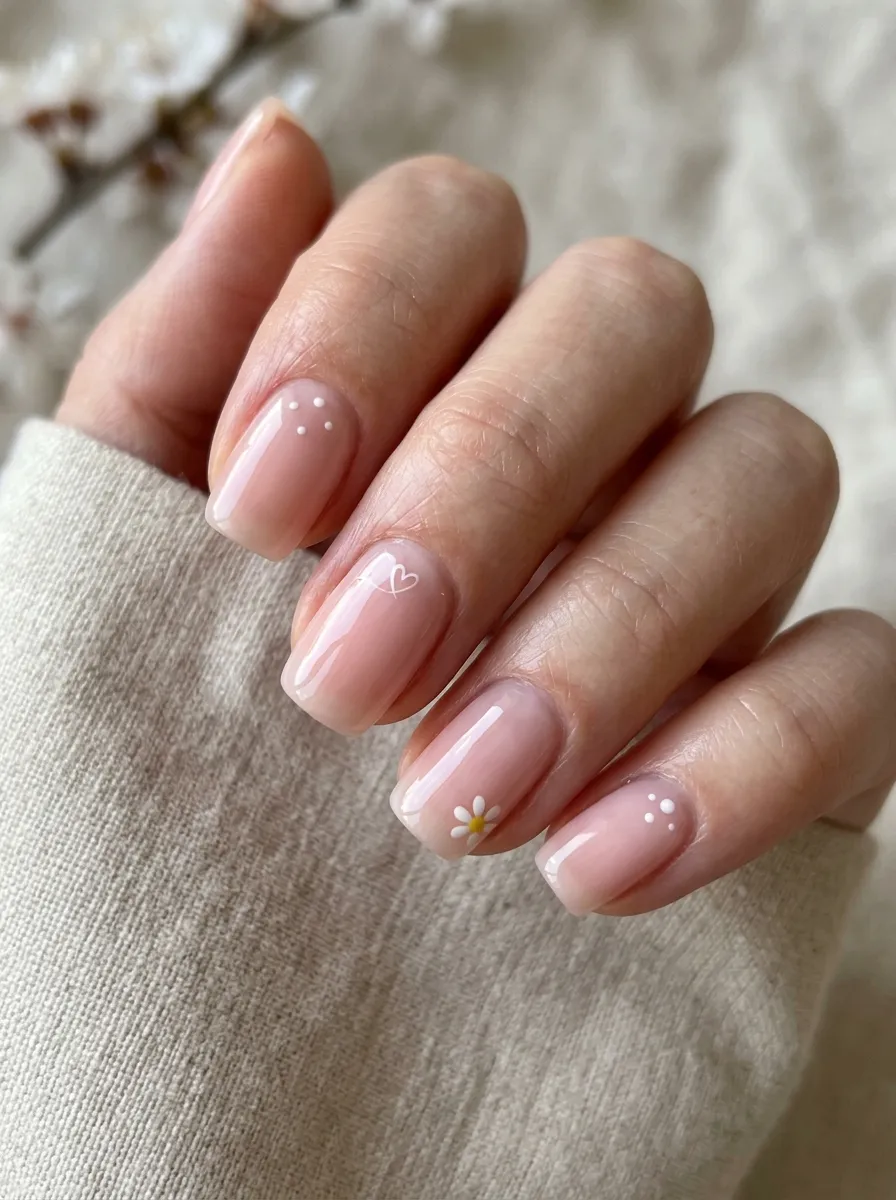 Minimalist April Nail Art