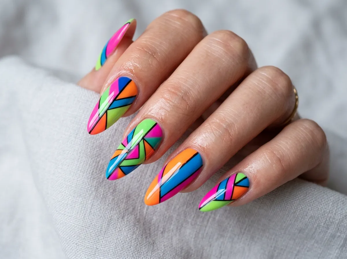 Neon Geometry Pop