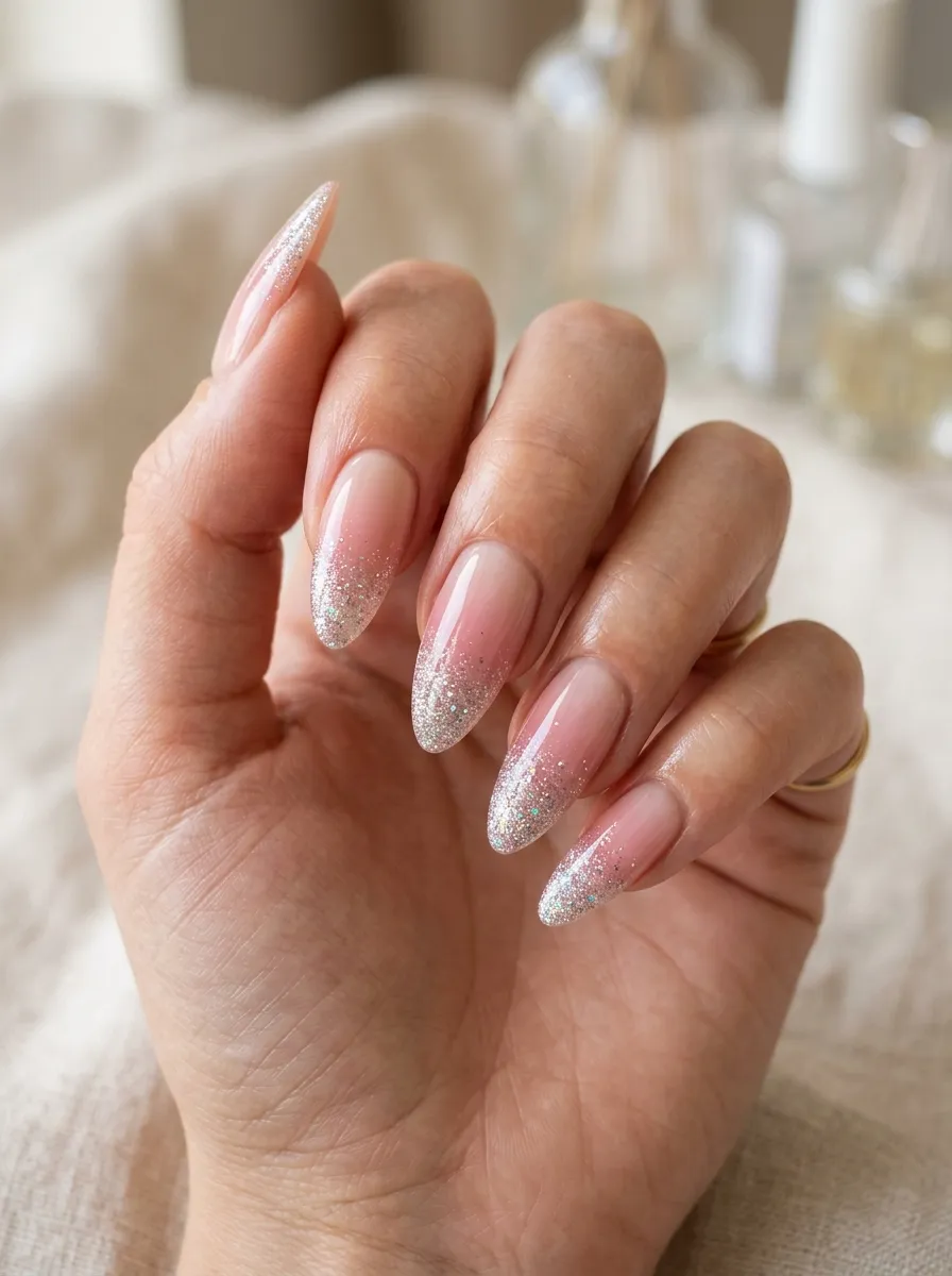 Ombre Floral Nails