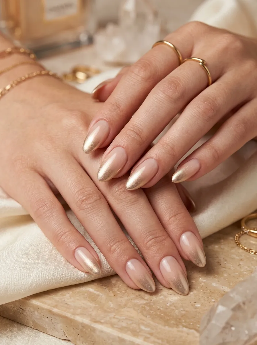 Pink Ombre French Tips