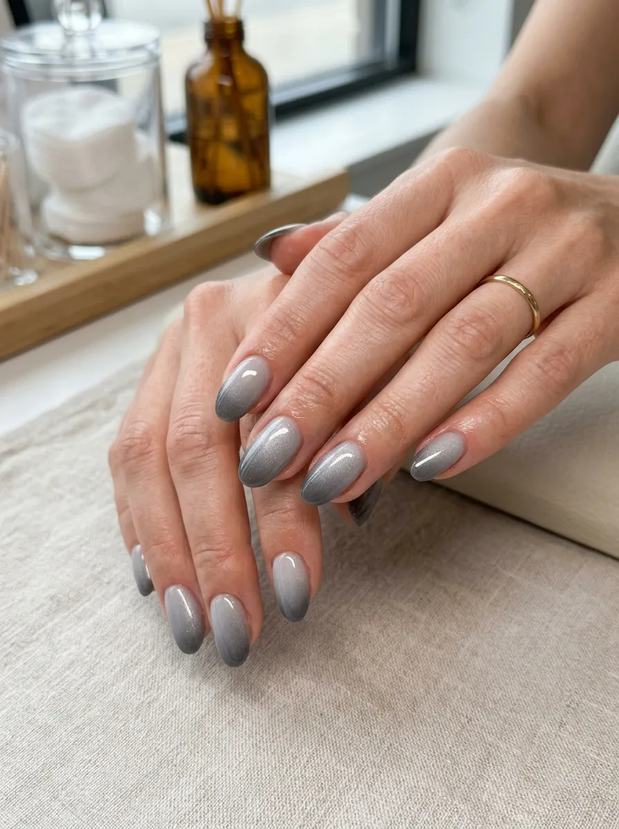 Pink And White Ombre Nails