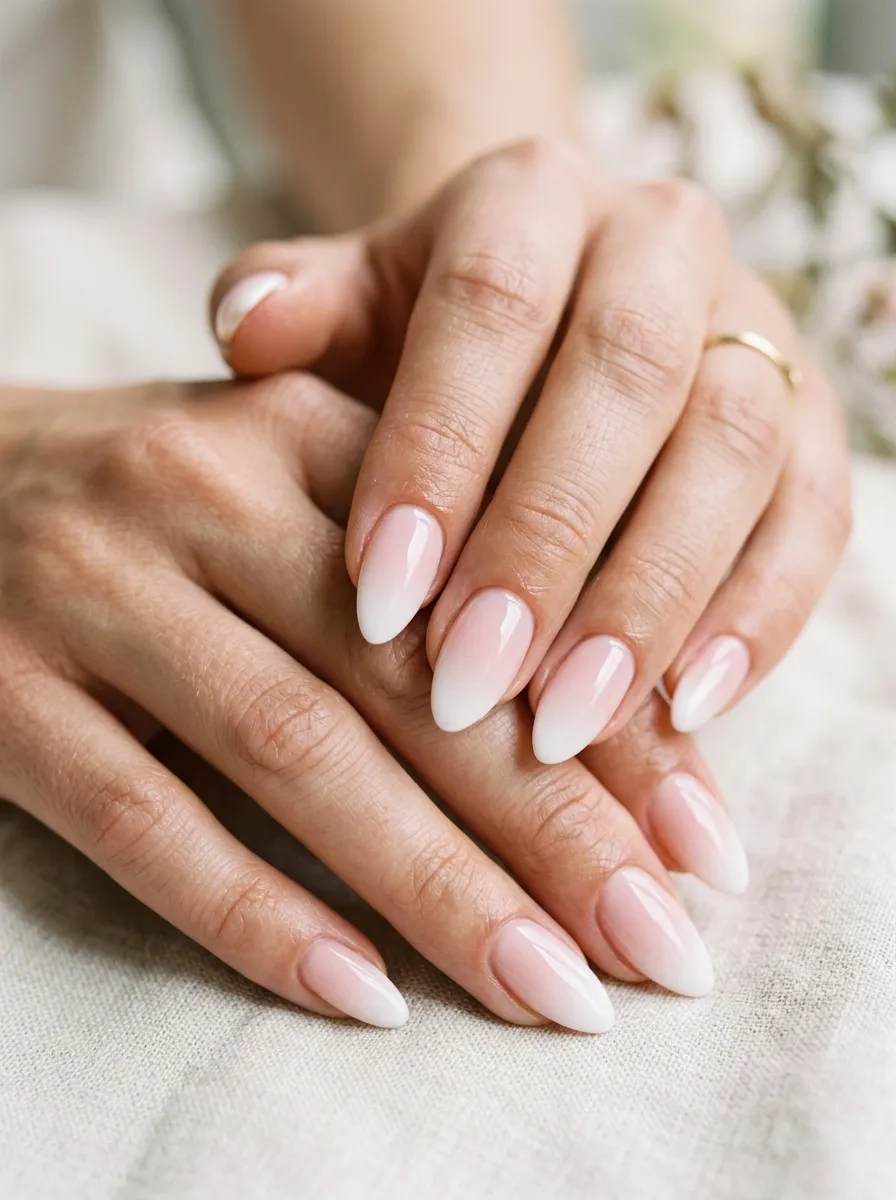 Short Ombre French Nails